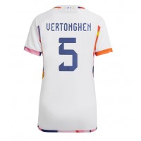 Belgien Jan Vertonghen #5 Udebanetrøje Dame VM 2022 Kortærmet
